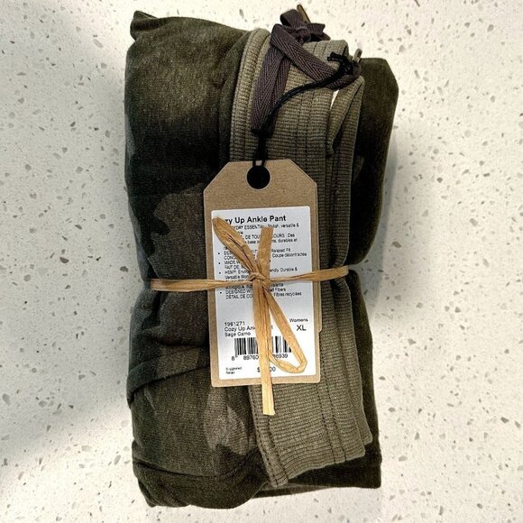 NWT Prana Cozy Up Ankle Jogger Sweatpant in Sage Camo - Size Extra Large - Picture 6 of 14
